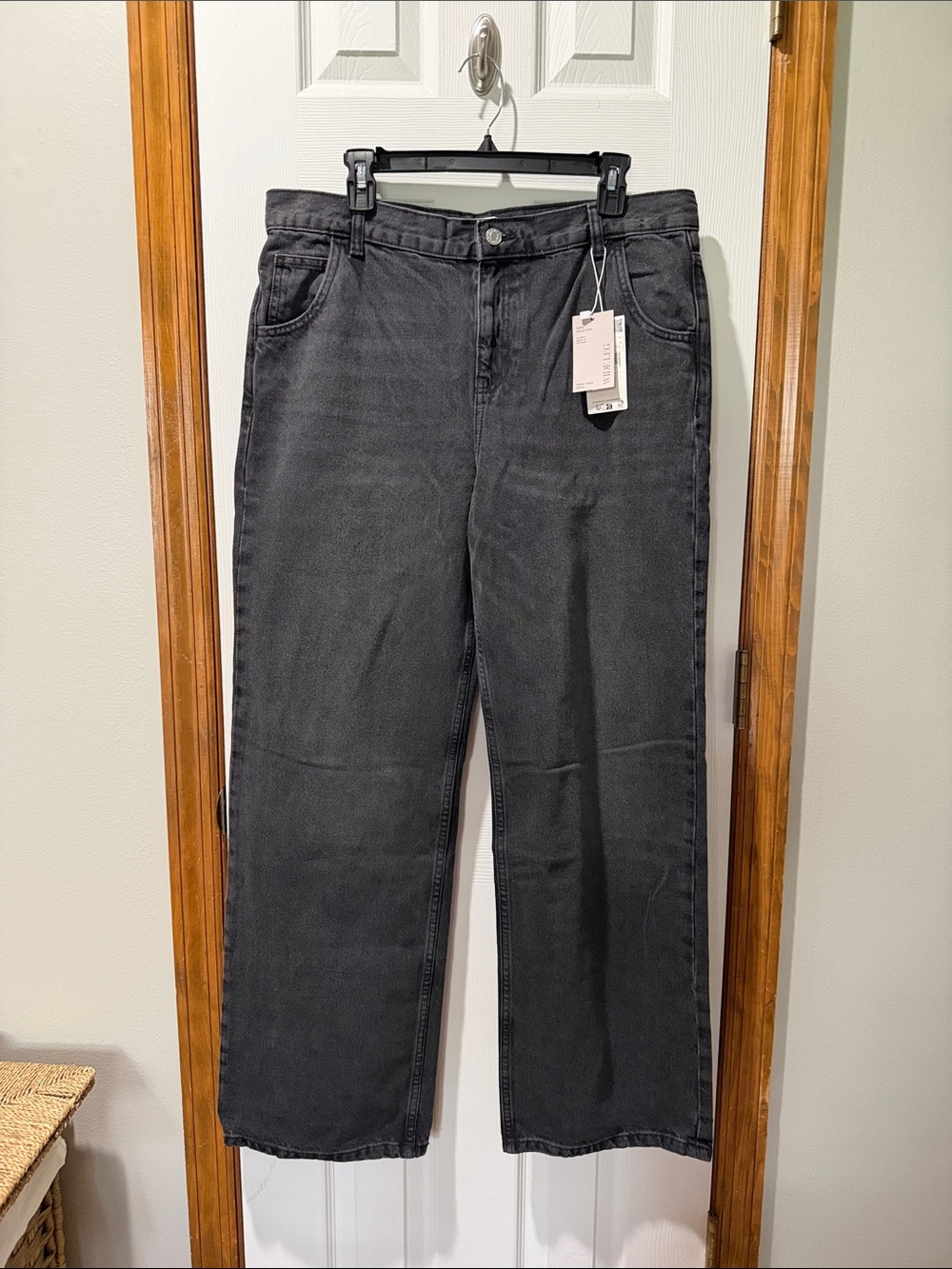 Mango Women's Black Straight-Leg Jeans